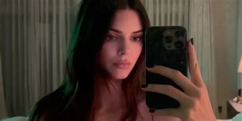 Kendall Jenner Shares Steamy Topless Video and Poses in Lingerie